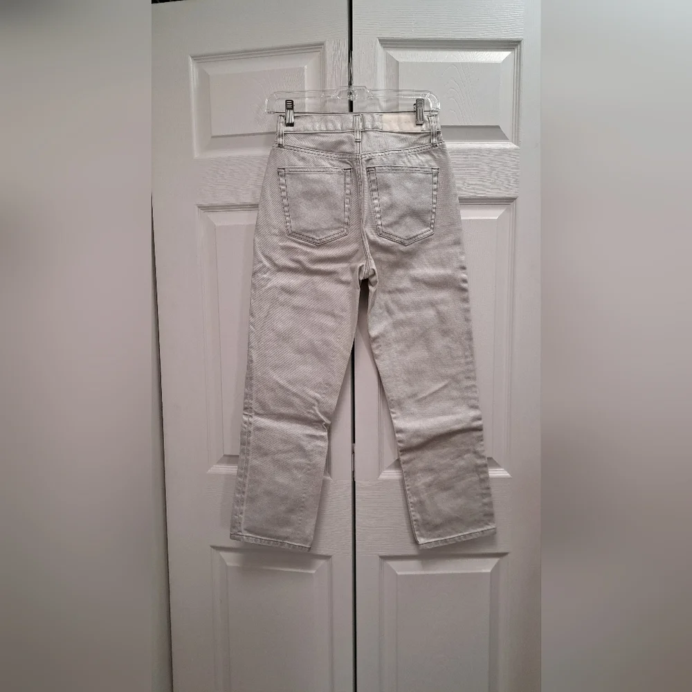 Topshop Silver Ankle Cropped Jeans - Picture 2 of 3